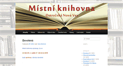 Desktop Screenshot of knihovna.onves.cz