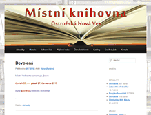 Tablet Screenshot of knihovna.onves.cz